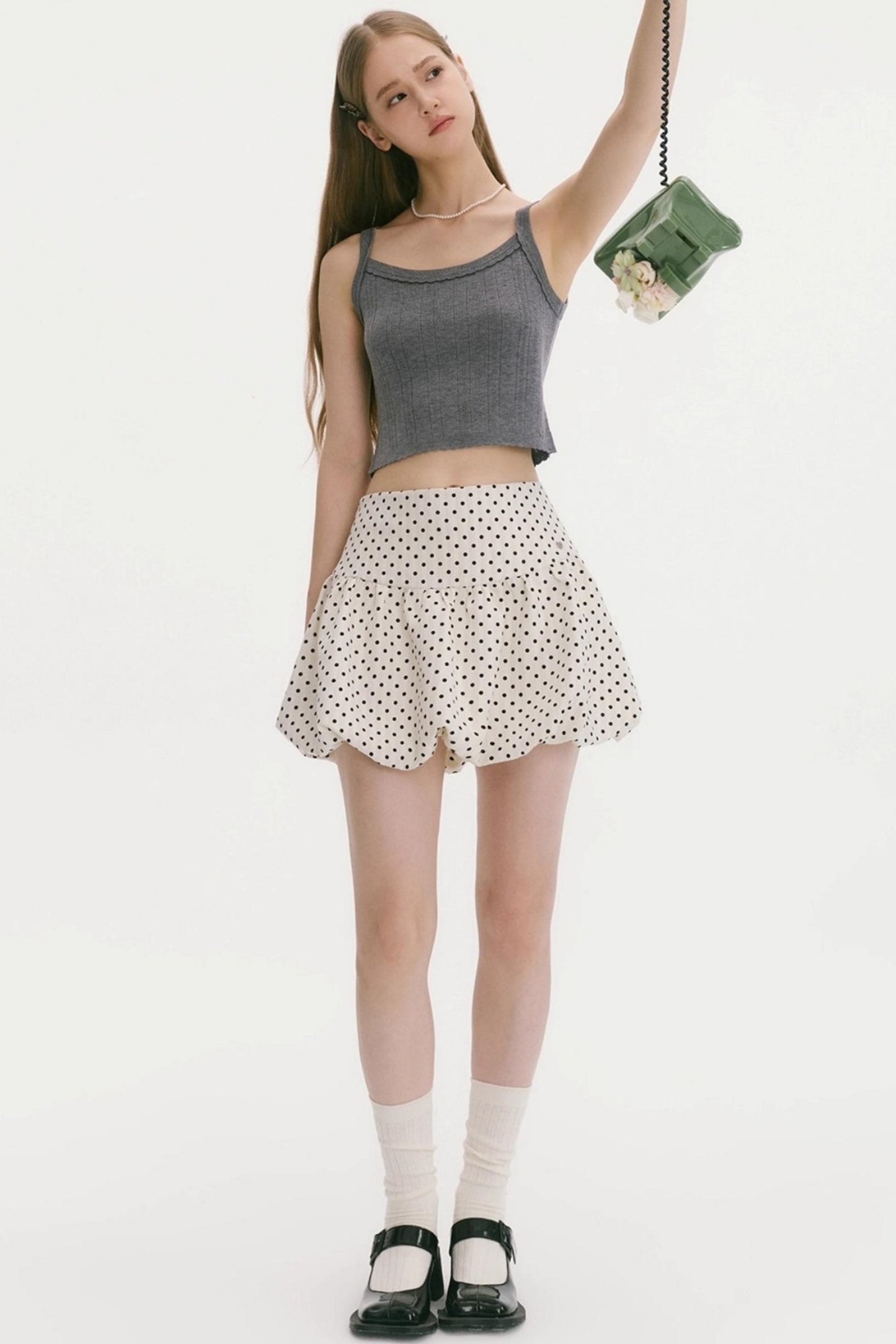 Night Lily Polka Dot Skirt