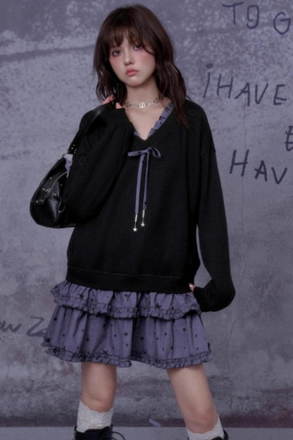 Patchwork Knitted Dress