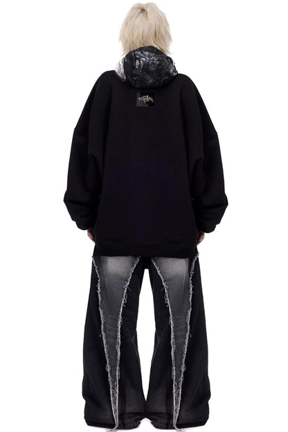 Space Black Electric Moon Hooded Hat