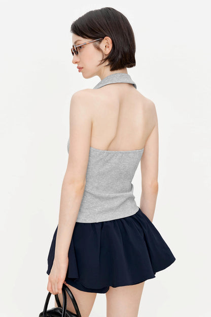 Gray Slim Fit Tank Top