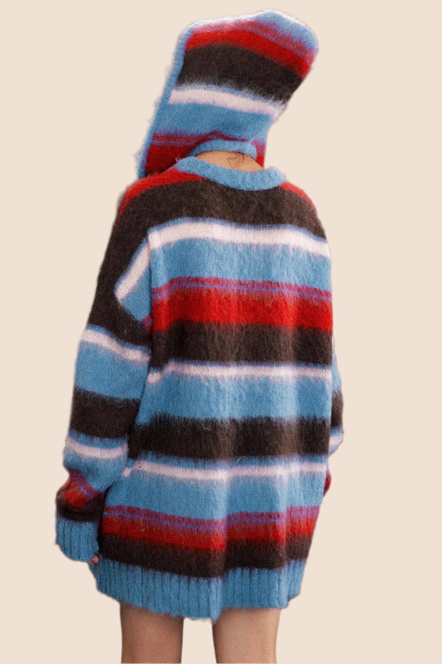 American Hooded Loose Knit Sweater