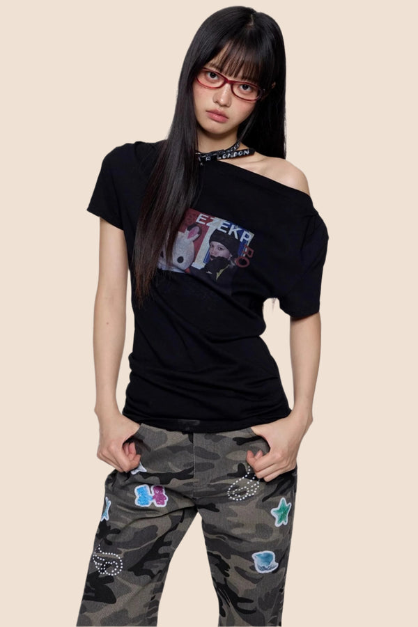 Spice One-Shoulder Tee