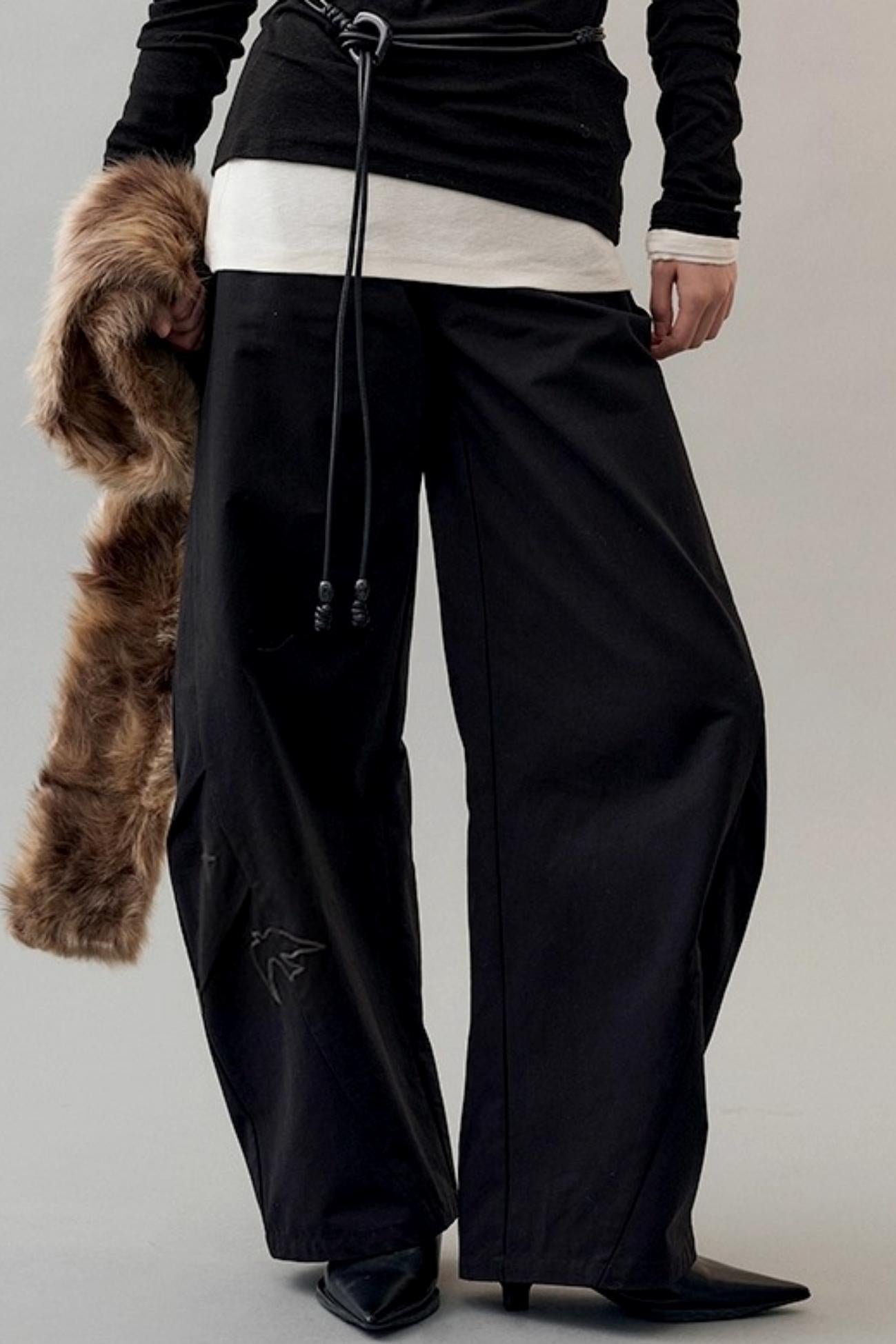 Star Bird Embellished Loose Pants