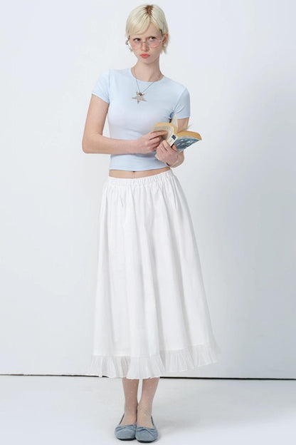 High-Waist A-Line Skirt