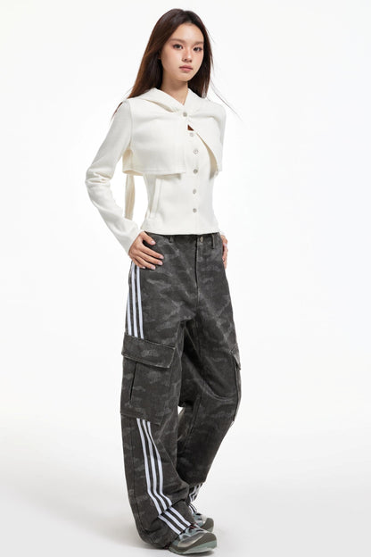 Rabbit Ears Hooded Smock Jacket Set-Up