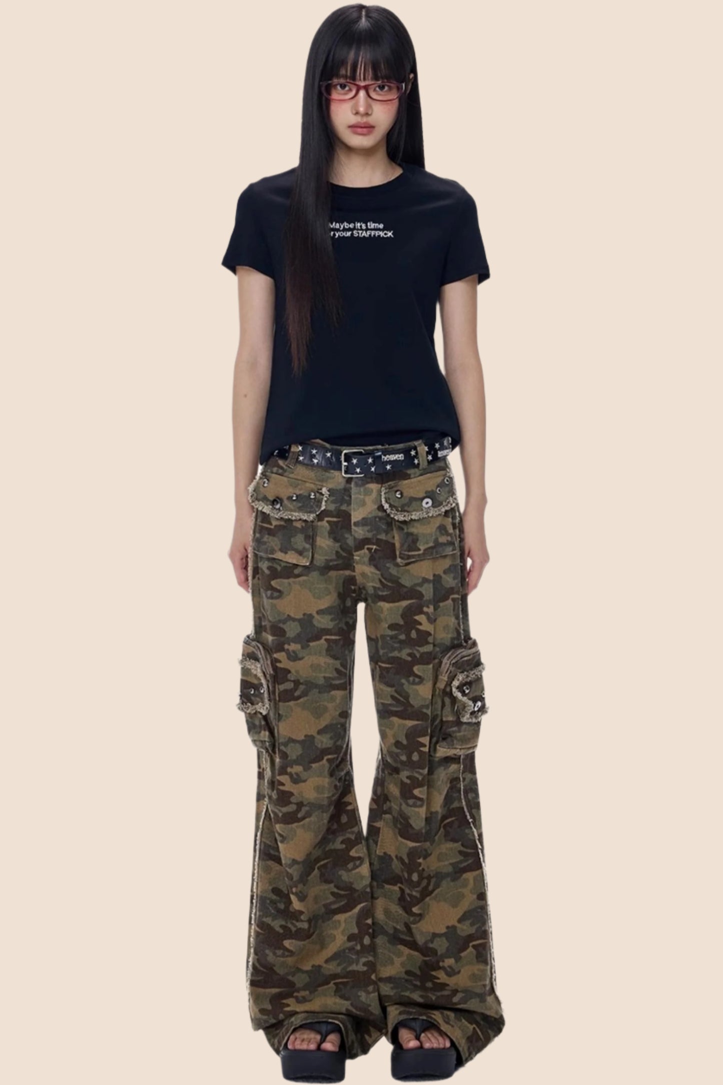 High Street Camouflage Cargo Pants
