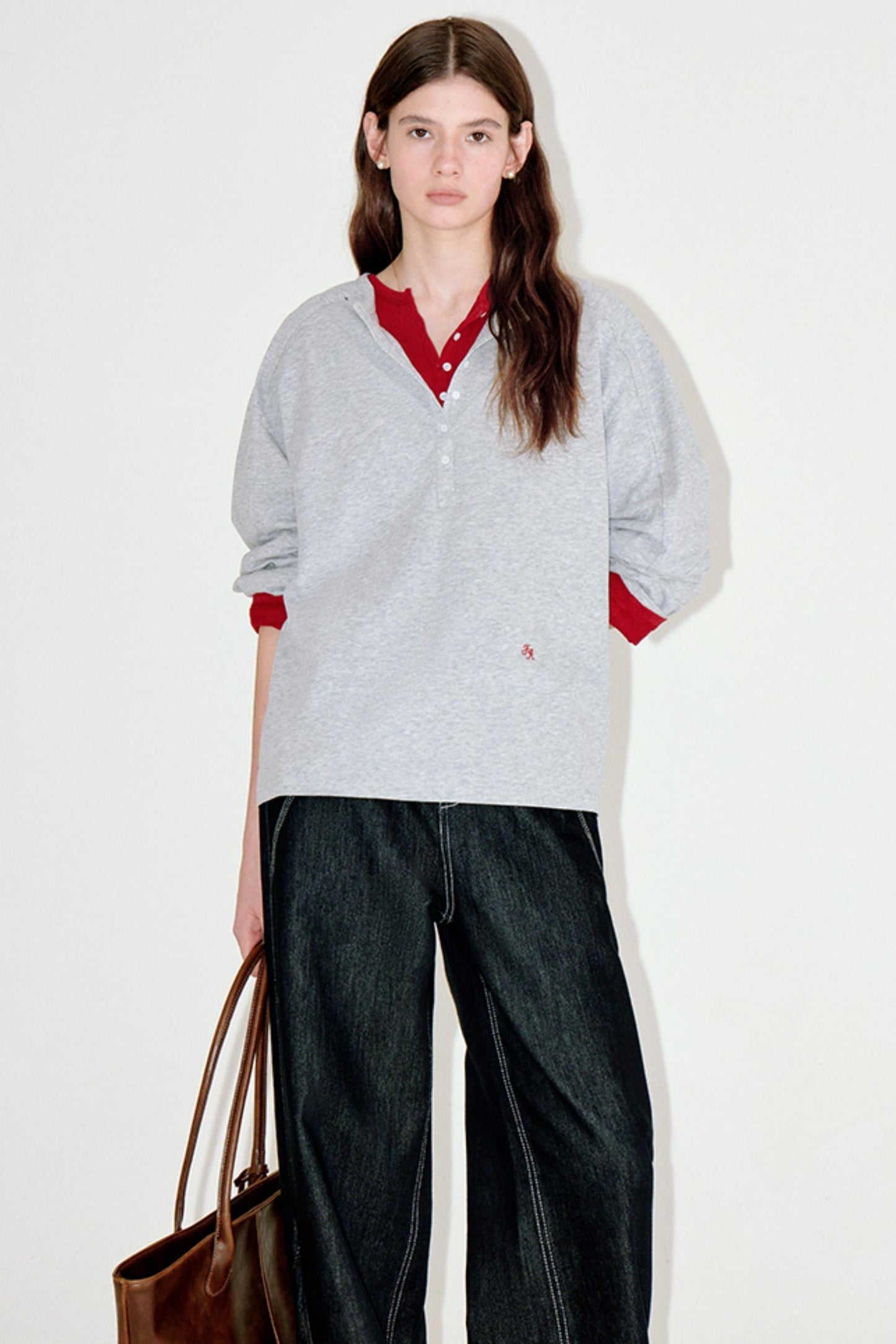 Retro Raglan Henry Top