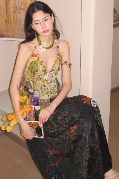 Resilient Graffiti Pleated Pants