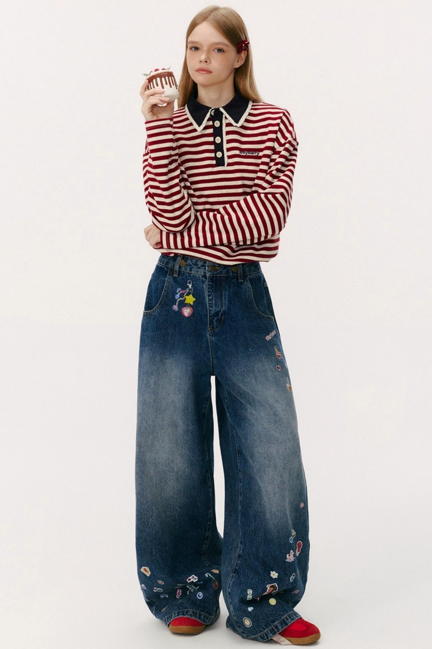 Vintage Striped Polo Shirt