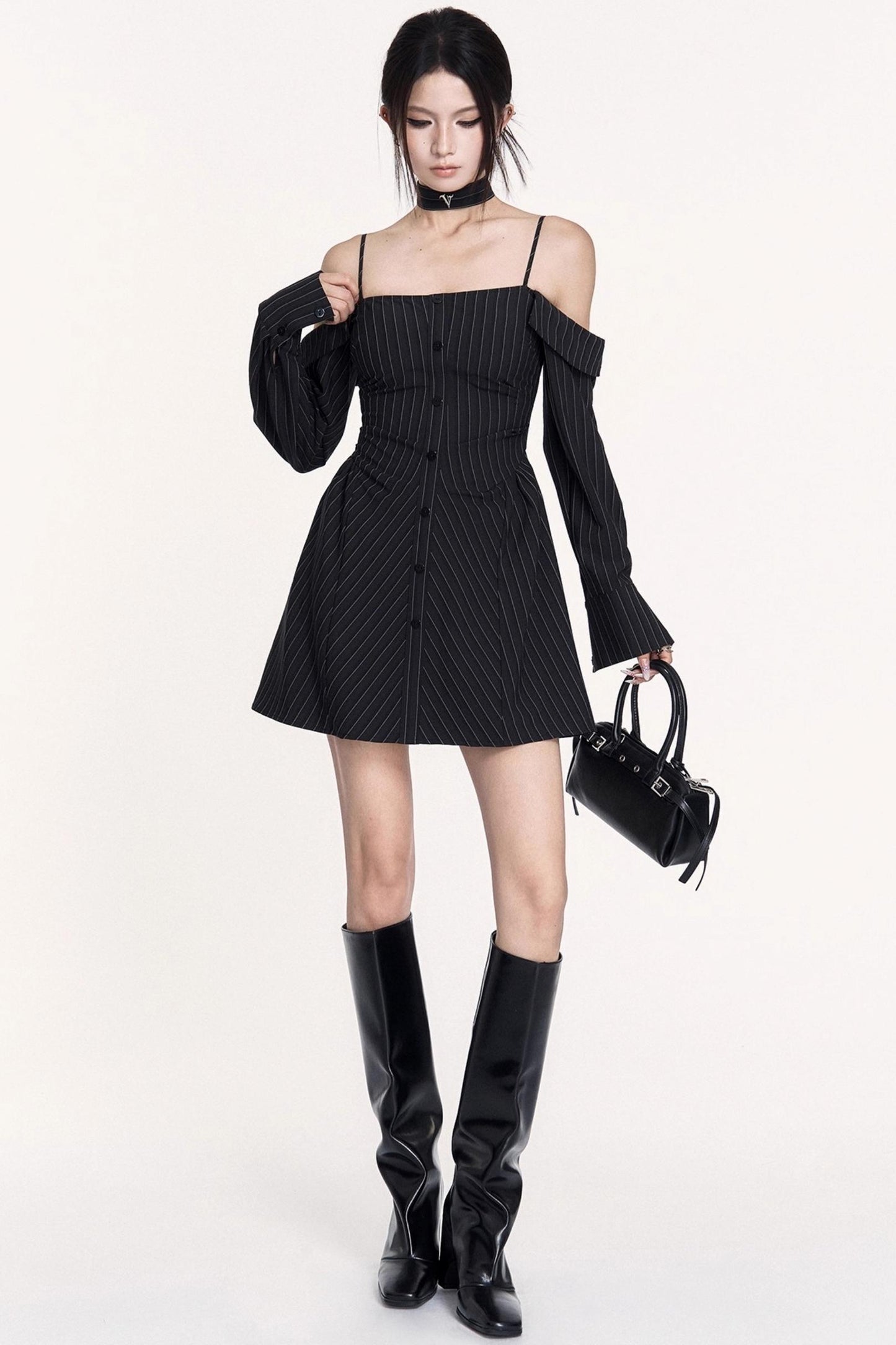 Retro Intelligence Striped Sundress