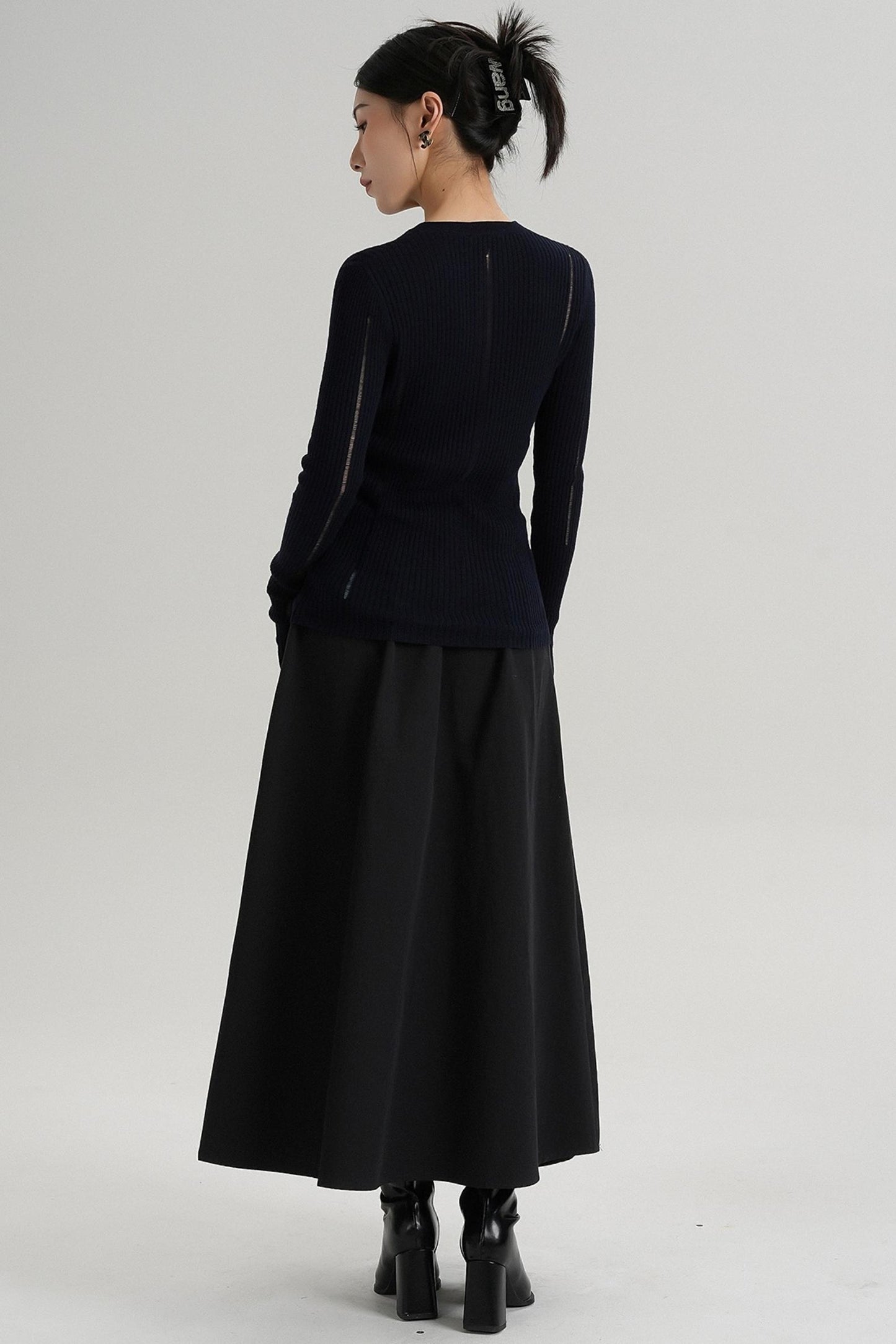 Slimming Long Sleeve Knit Top