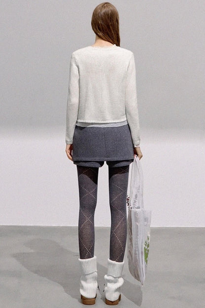 French Knitted Sweater Cardigan