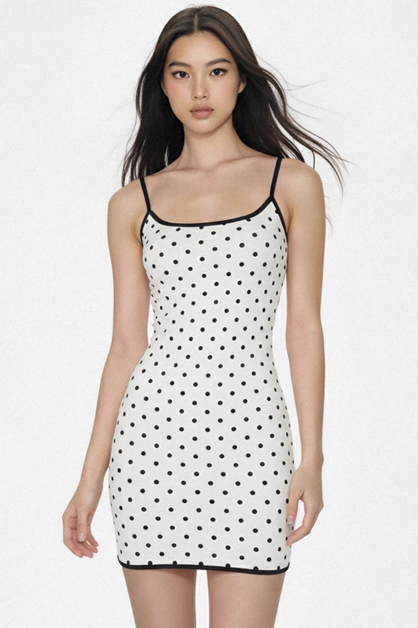 Retro Polka Dot Slip Dress