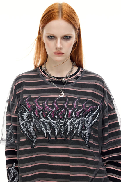 Striped Two Piece T-Shirt Set