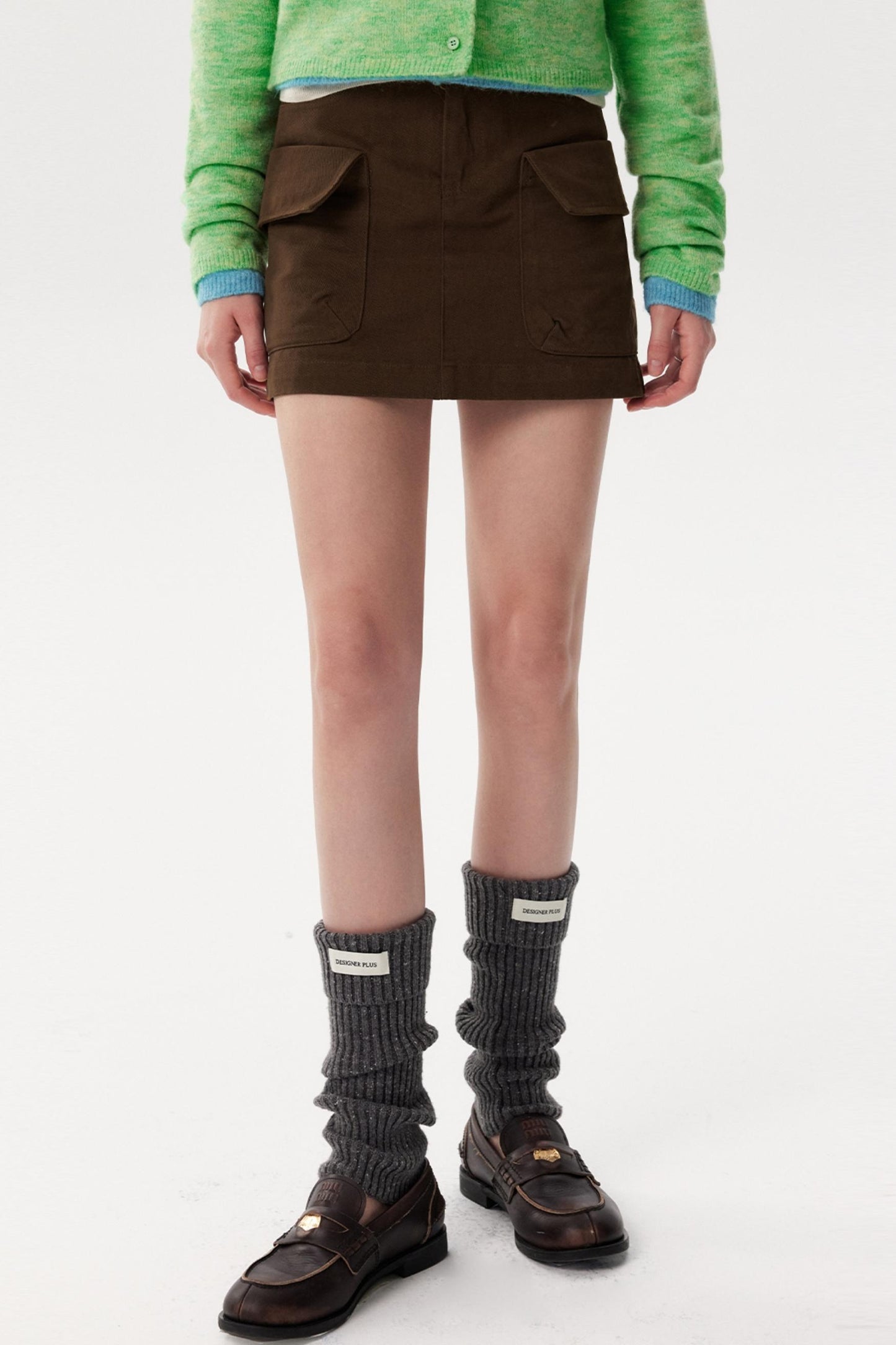 Retro Corduroy Simple A-Line Skirt