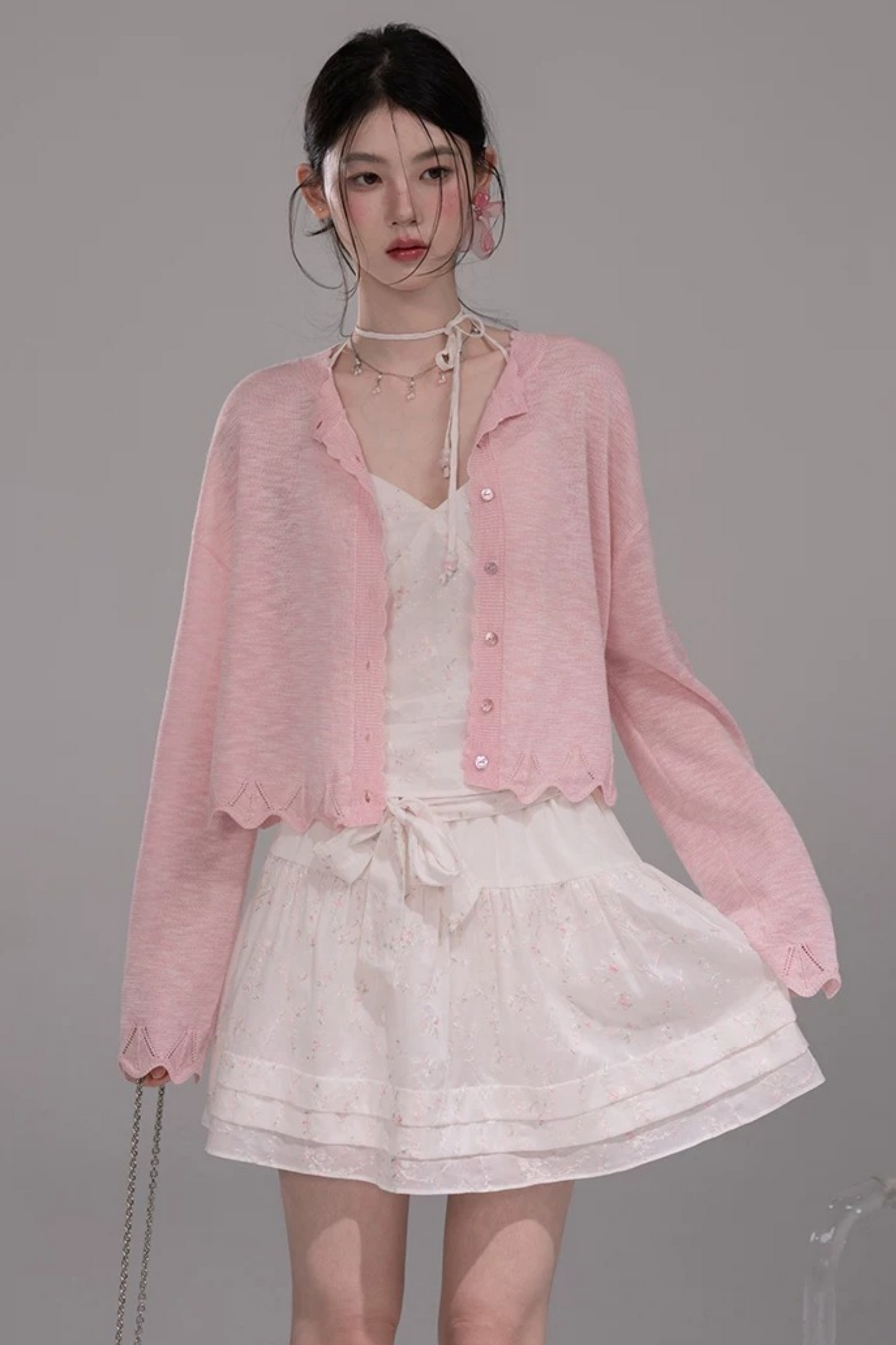 Completo Camicia e Gonna Ricamata in Lyocell