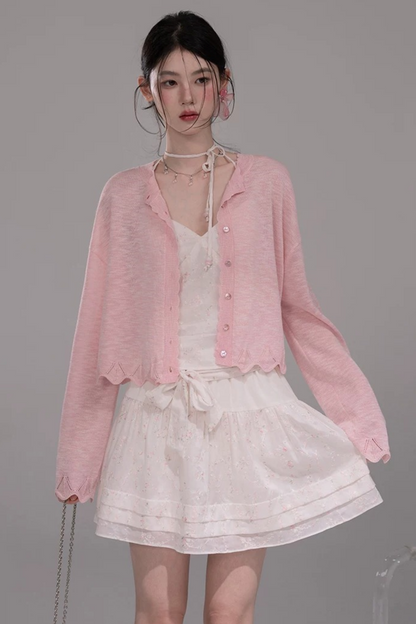 Completo Camicia e Gonna Ricamata in Lyocell