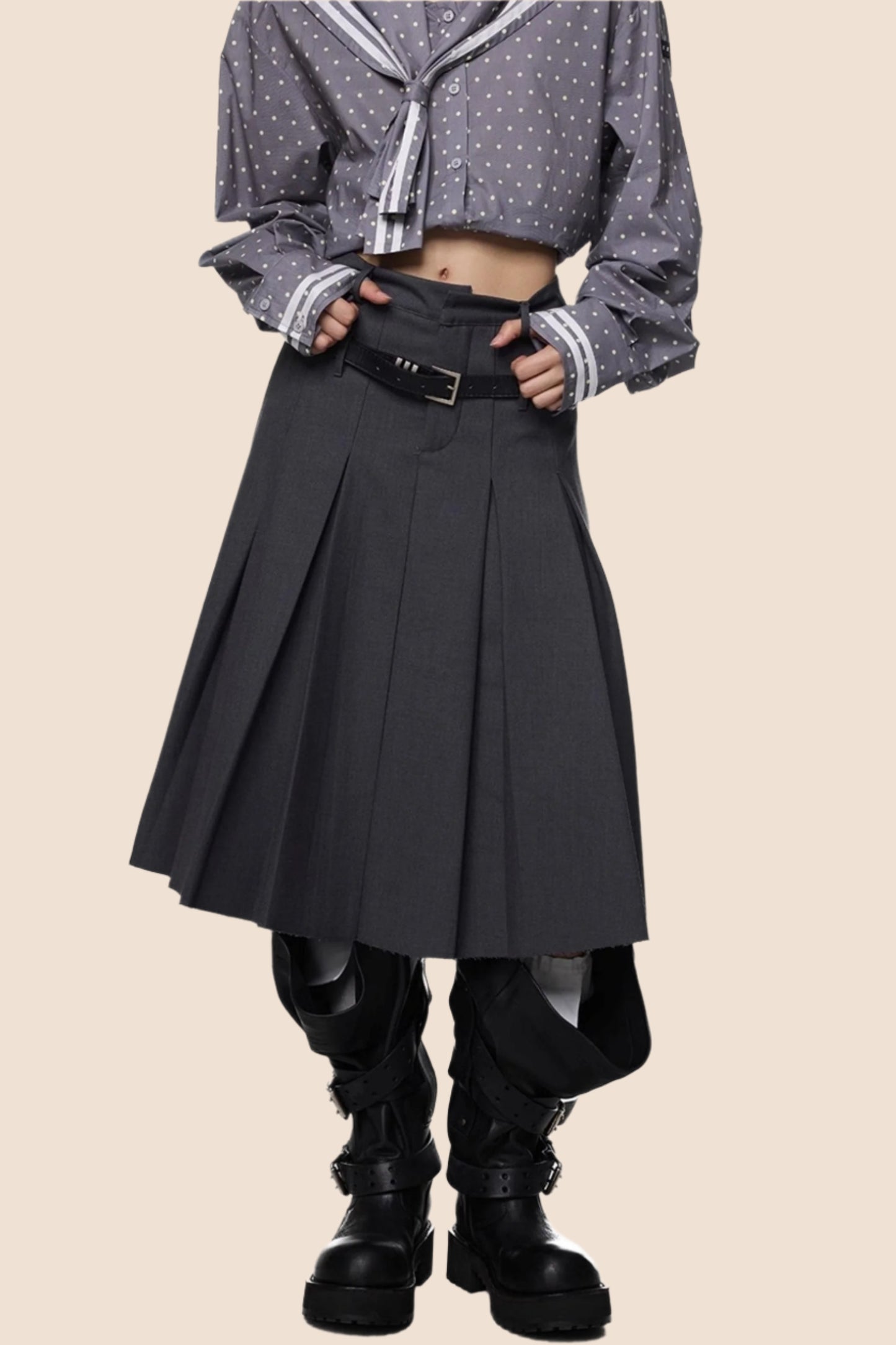 Vintage Pleated Summer Skirt