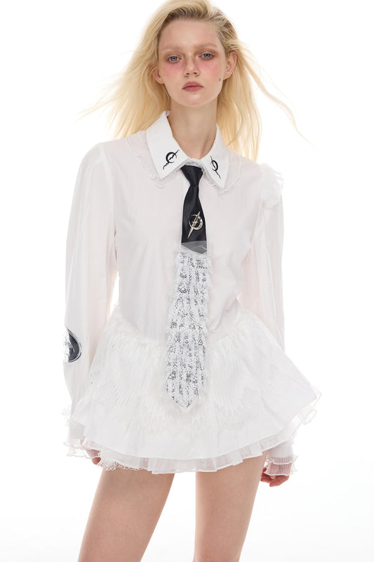 Moonlit Lace Tutu Shirt