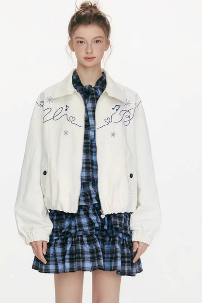 Dynamic Trajectory Embroidered Jacket