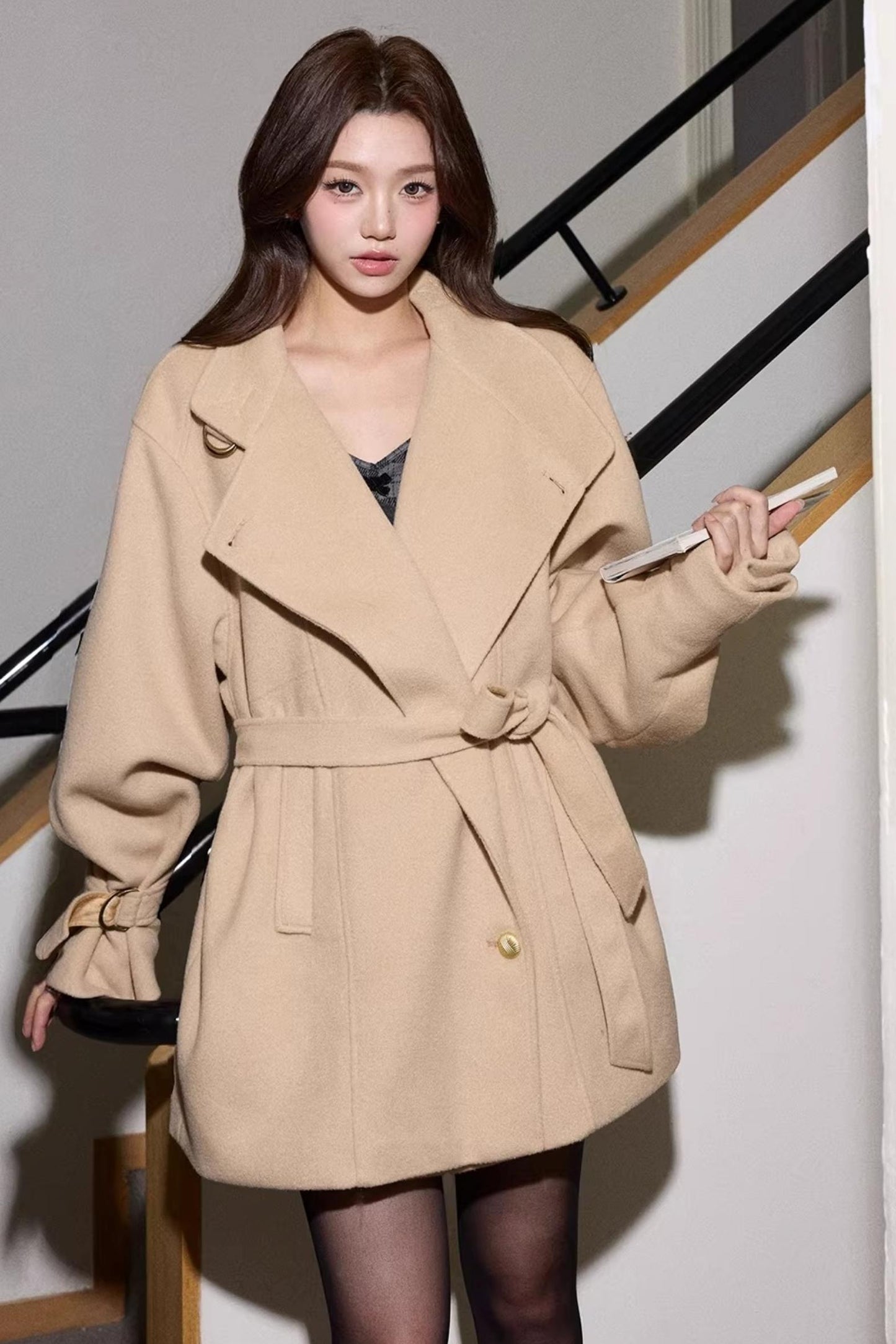 Magic Sleeves Wool Coat
