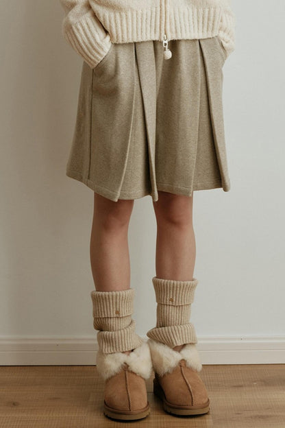 Gold Label Knitted Wool Blend Calf Sock Cover