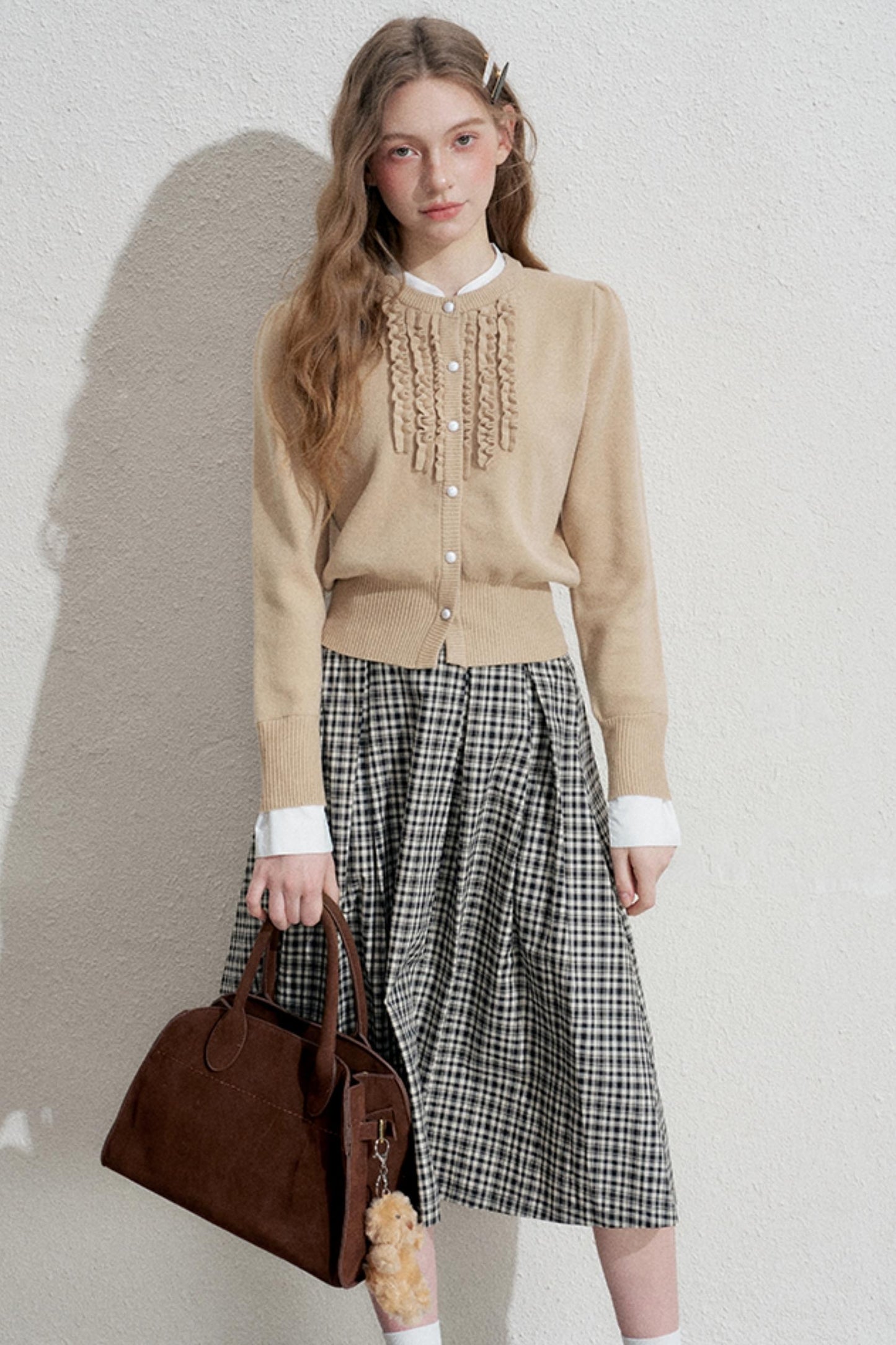 Fake Two Piece Knitted Cardigan