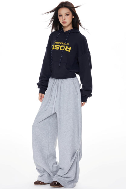 Vintage Red Hooded Sweatshirt