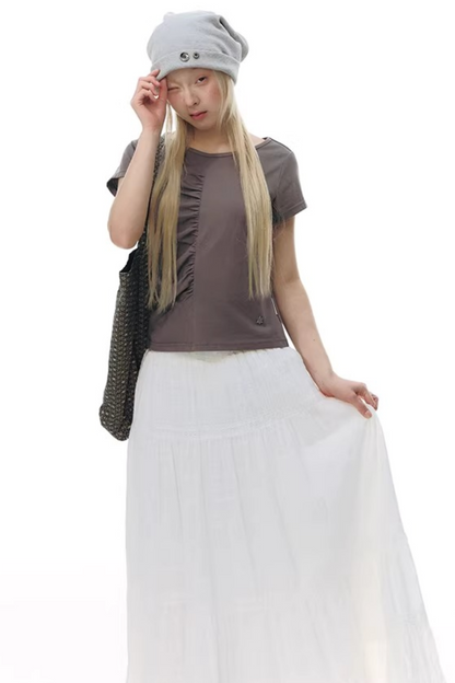 와플 니트 버튼 모자