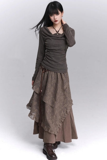 Off-Shoulder Halter Top