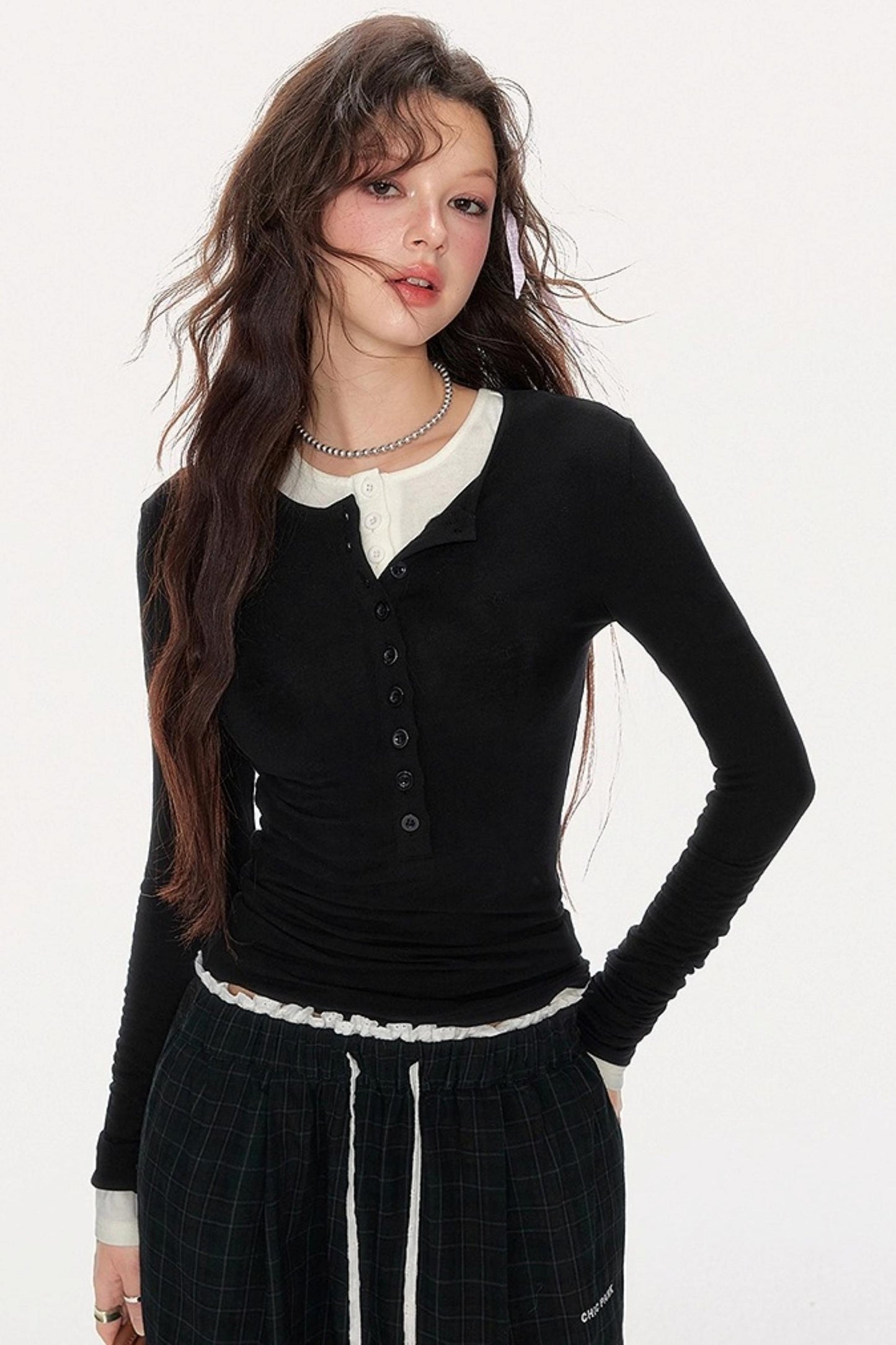 Basic Slim Long Sleeve T-Shirt