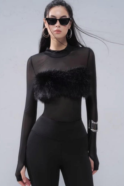 Limited Edition Mesh Patchwork Top