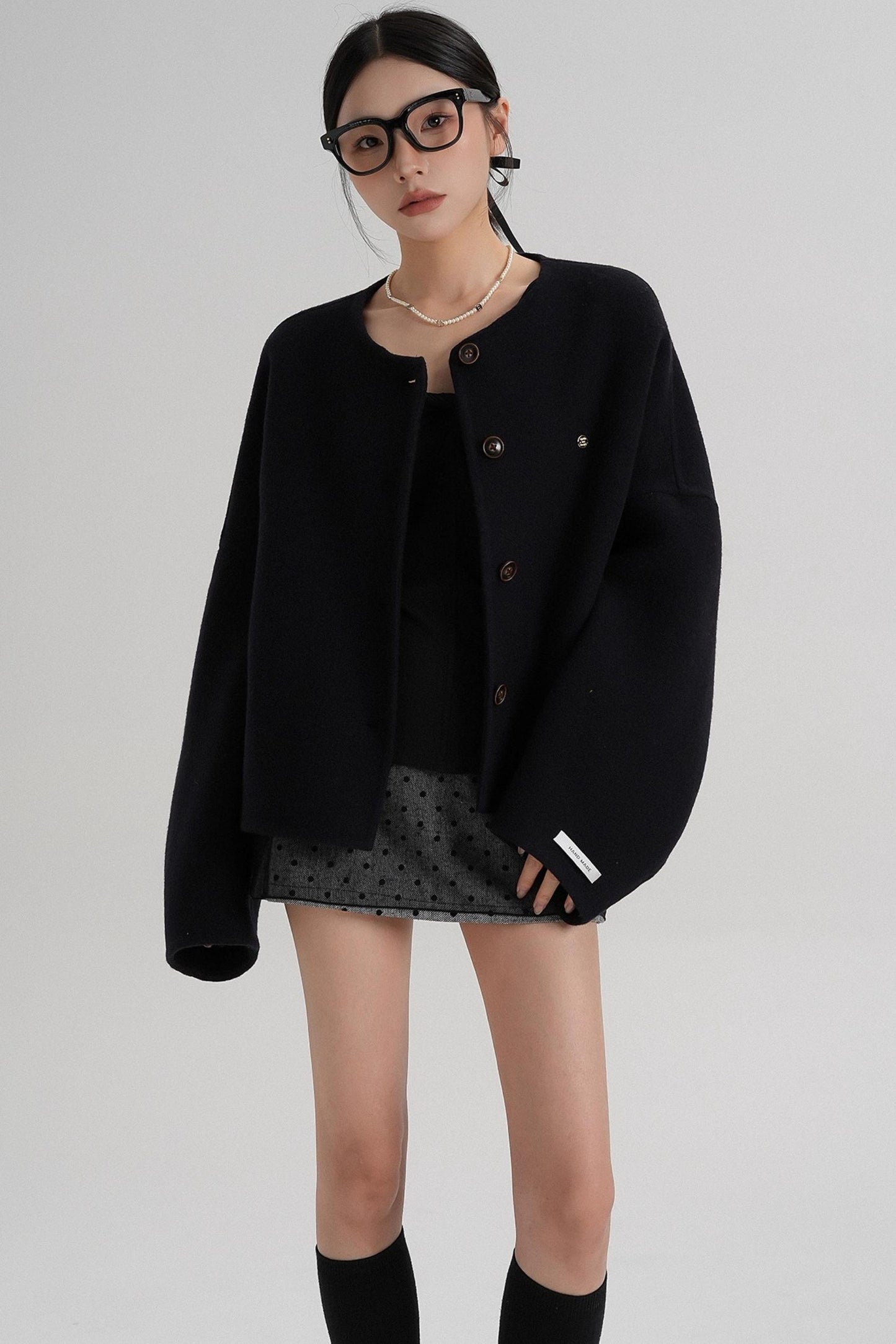High Waist Wool Jacket