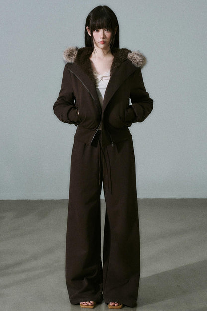 Versatile Fur Collar Jacket