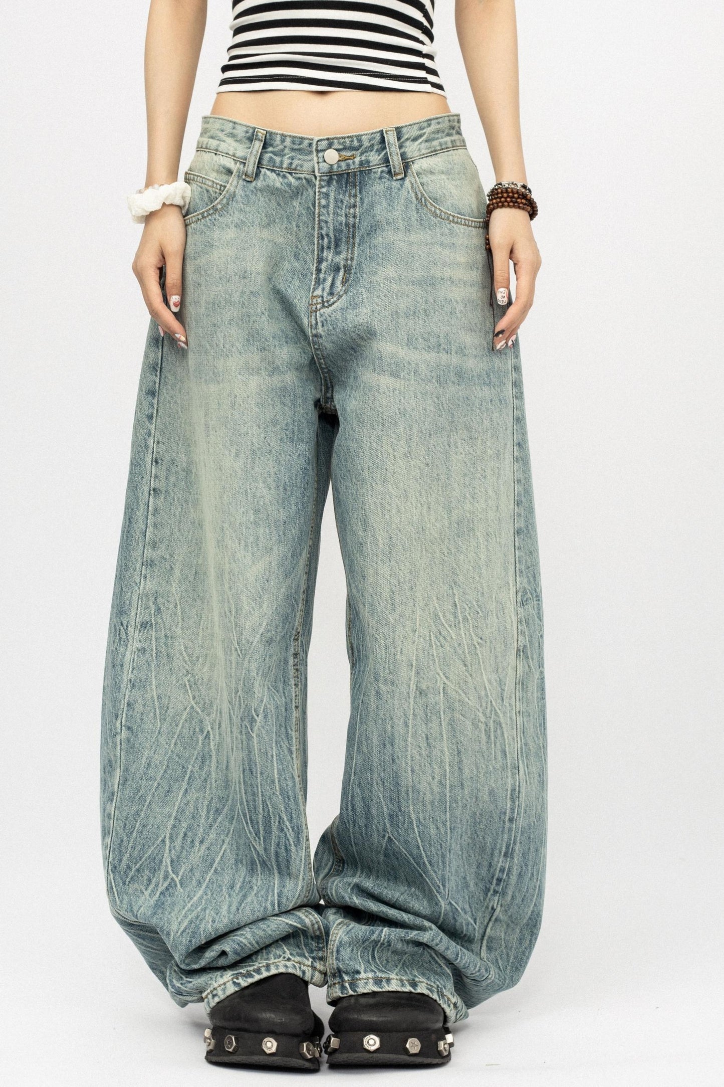 Vintage Denim Wide-Legs