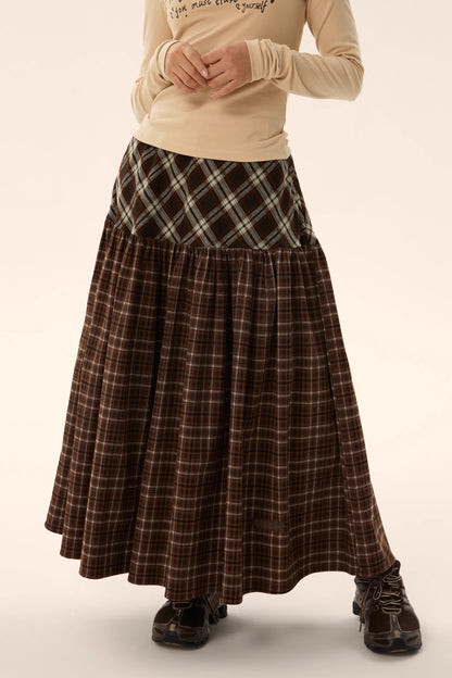American retro long skirt
