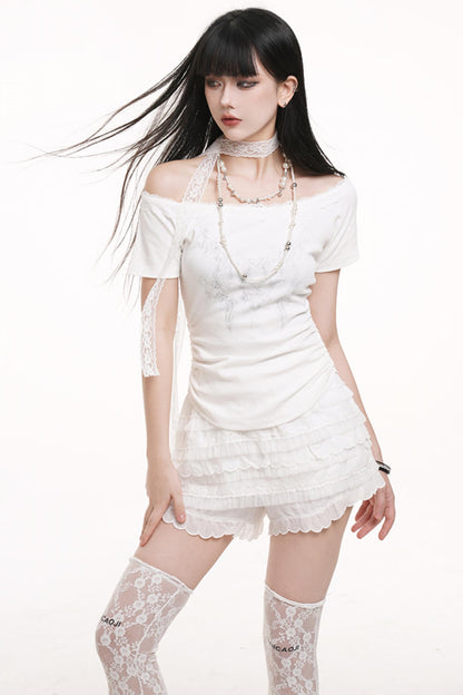 Chic One-Shoulder Top Set-Up