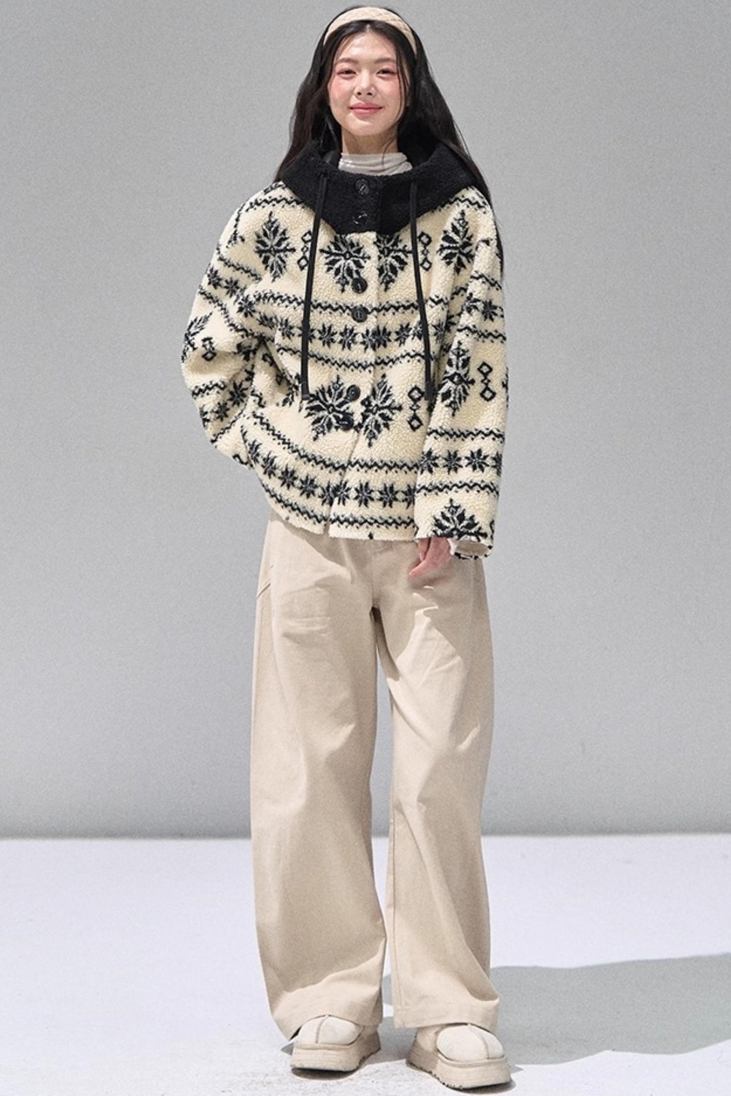 Thickened Hooded Fleece Jacket