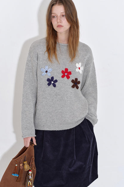 Three-Dimensional Floral Top