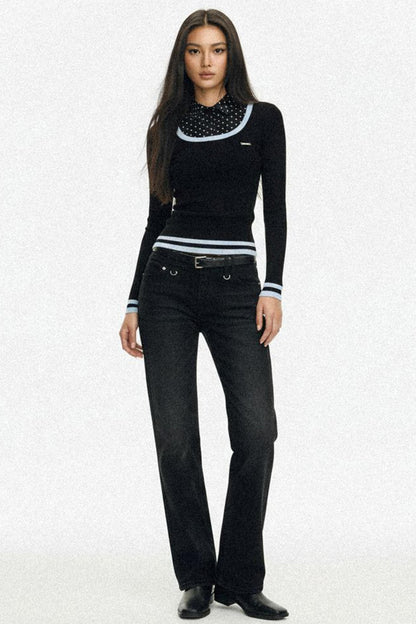 Slim Cotton Layering Tops