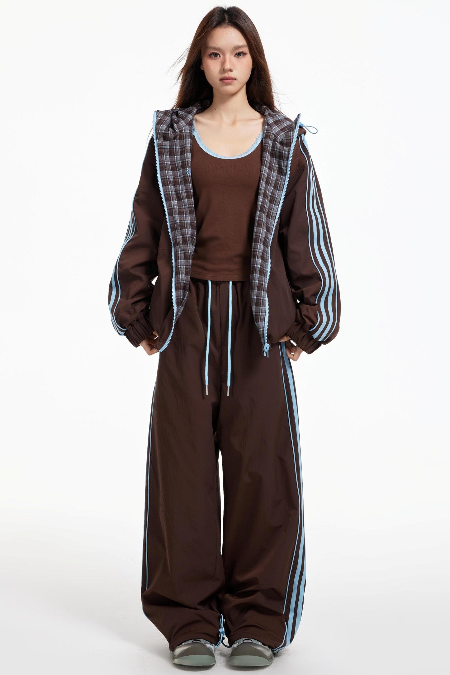 Lux Stripe Hooded Jacket Set-Up