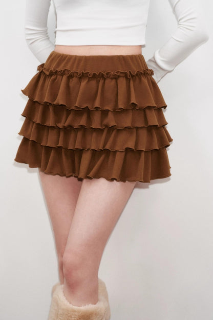 Cashmere Lace Layered Skirt