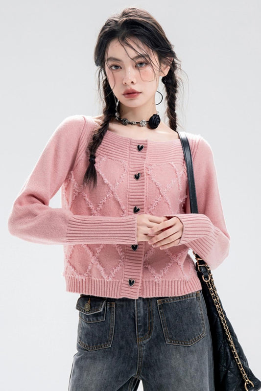 Camellia Pink Jacquard Top