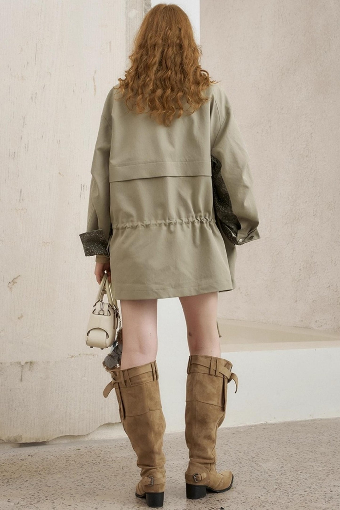 Cashew Flower Trench Coat