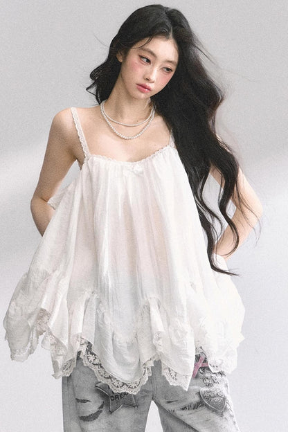 Chiffon Lace Doll Top