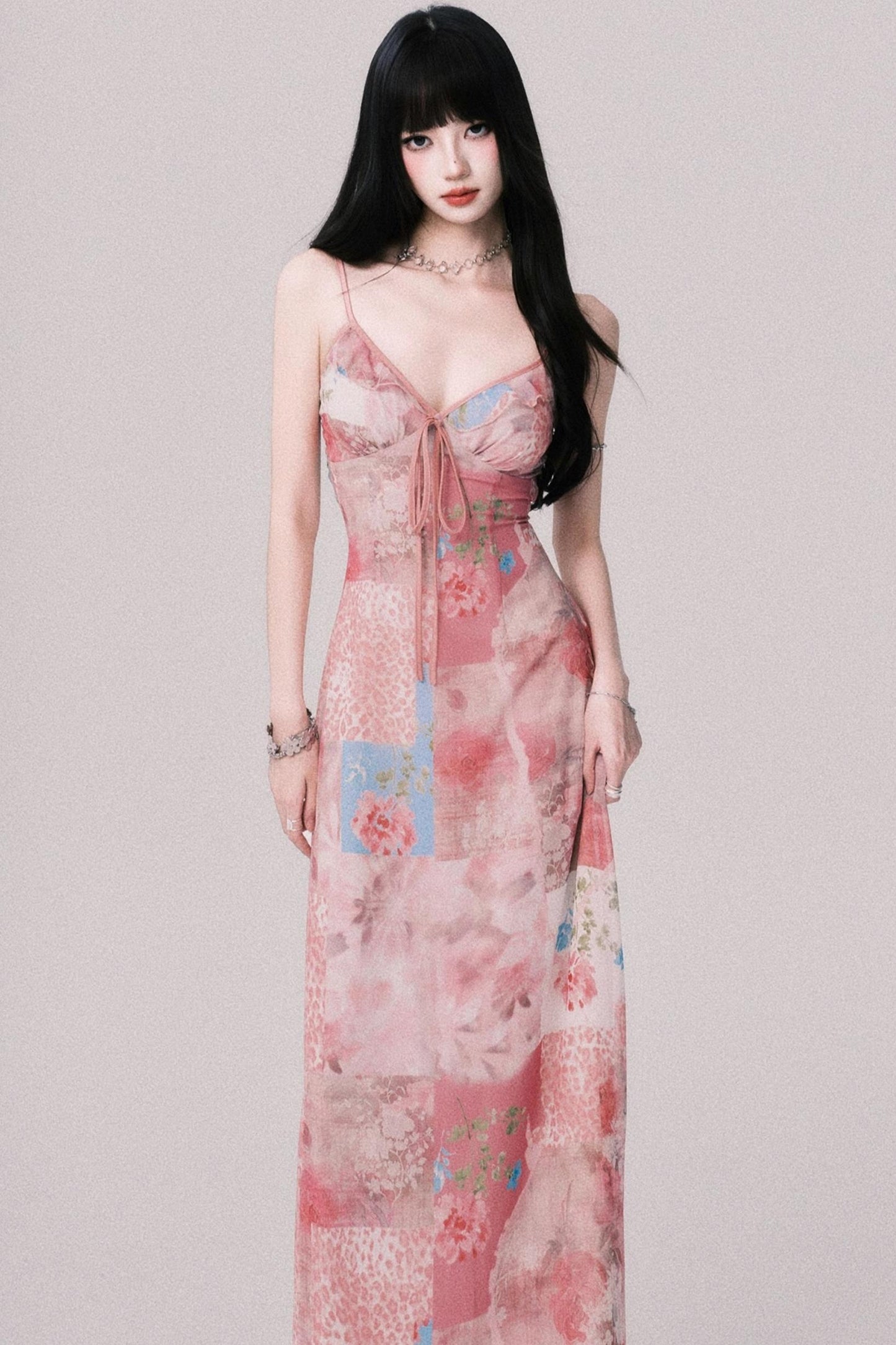 Floral Halter Beach Dress