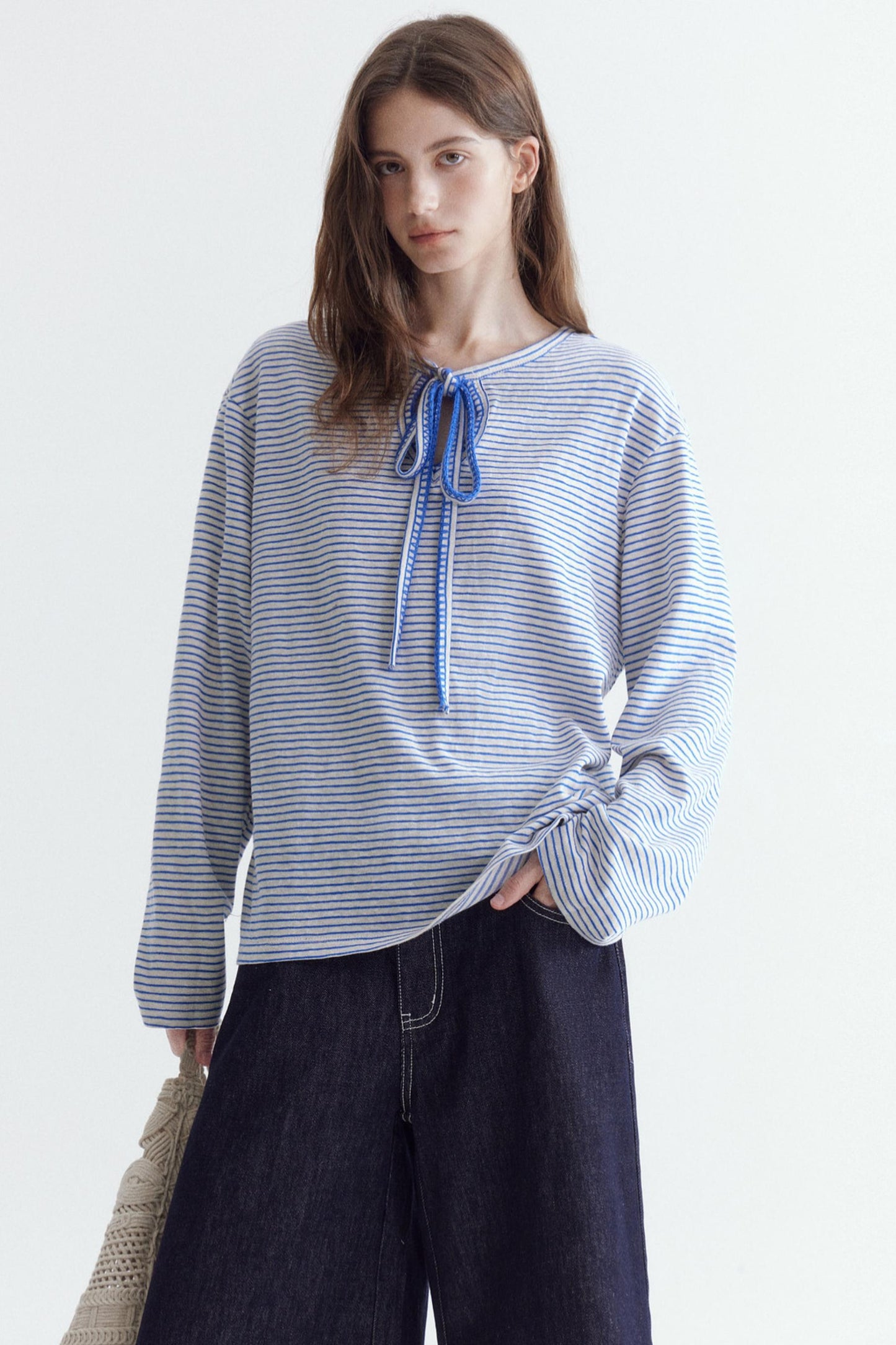 Snowflake Cotton Striped Top