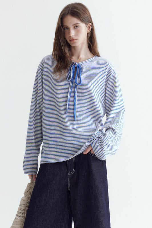 Snowflake Cotton Striped Top