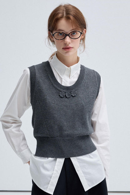 Spring Autumn Knitted Vest