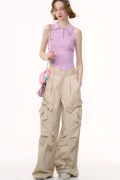 Chic Asymmetrical Polo Tank